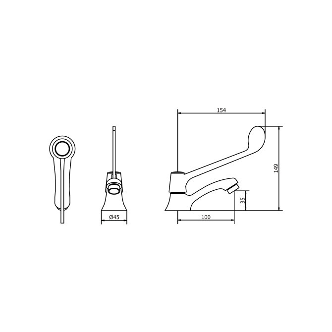 LLAVE DE LAVATORIO LEVA 134LE000 - VAINSA